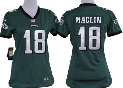 Philadelphia Eagles 18 Jeremy Maclin Dark Green Game Nike Team Jersey